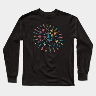 colorful geometrical shape Long Sleeve T-Shirt